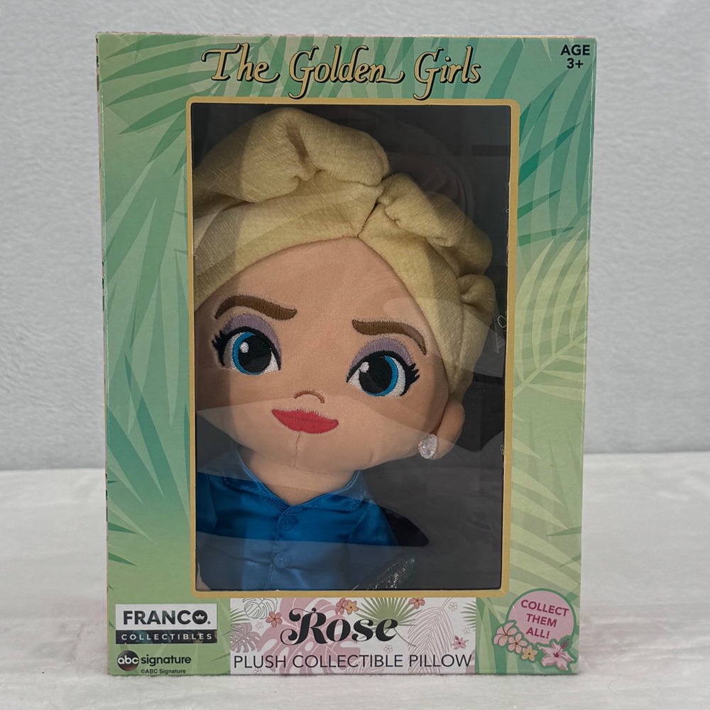 New The Golden Girls Tv Show Rose Nylund Plush Collectible Pillow 10 inch Franco